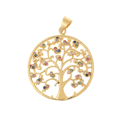 Title 6, Colorful Zircon Light Luxury Tree Of Life Penda...