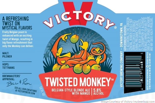 Victory Adding NEW Twisted Monkey & No Brainer IPA Cans & Bottles