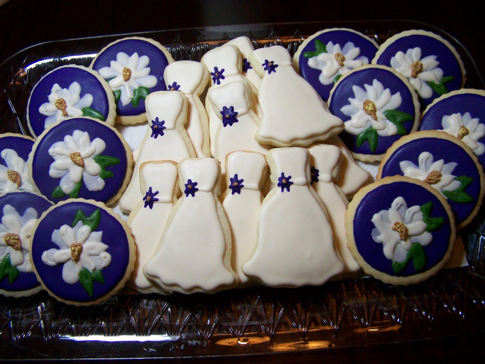 and Wedding dress cookies.