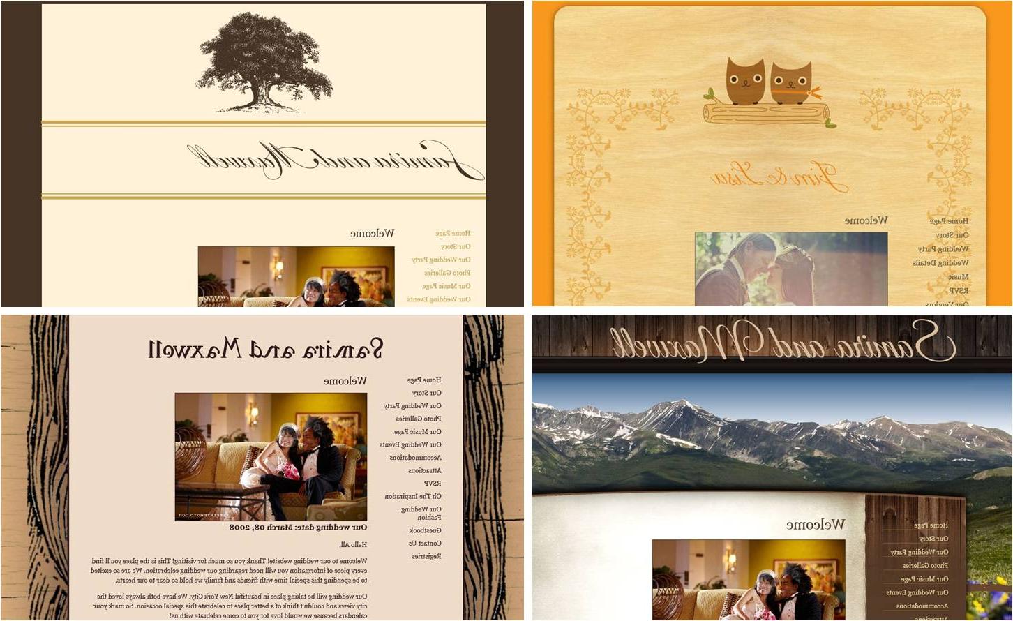 Woodsy Wedding Website Themes