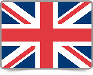 British framed flag icons with box shadow