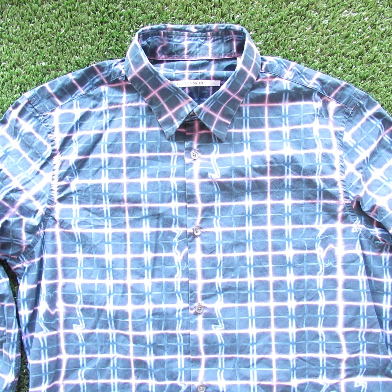 Kenzo Warped Plaid Shirt