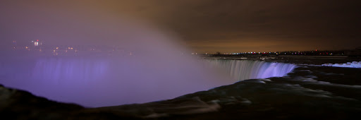 Niagara Falls at night. From Romantic Getaway Destinations: 4 of the Best