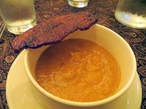 Bengali Butternut Squash Bisque Ruchikala: Art of Taste Spring Pop-up Dinner Holi Kusama Rao