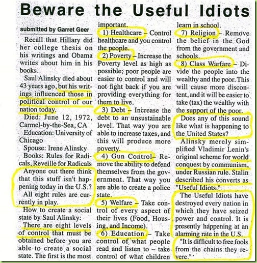 stalin alinsky and the useful idiots