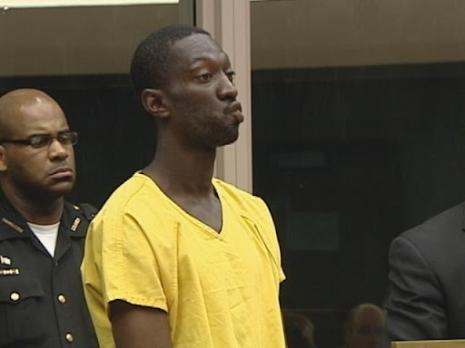 Alleged rapist Donald Cowins stands before a Cincinnati judge on his 78th criminal arraignment.