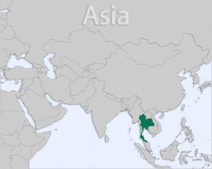 Thailand location map