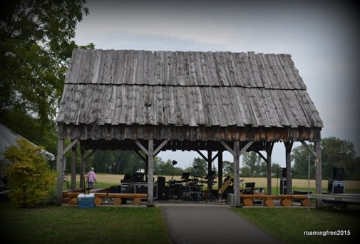 Stage for the Navy Band