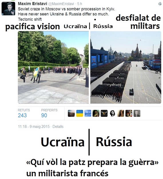 Ucraïna contra Rússia 8 de mai de 2015