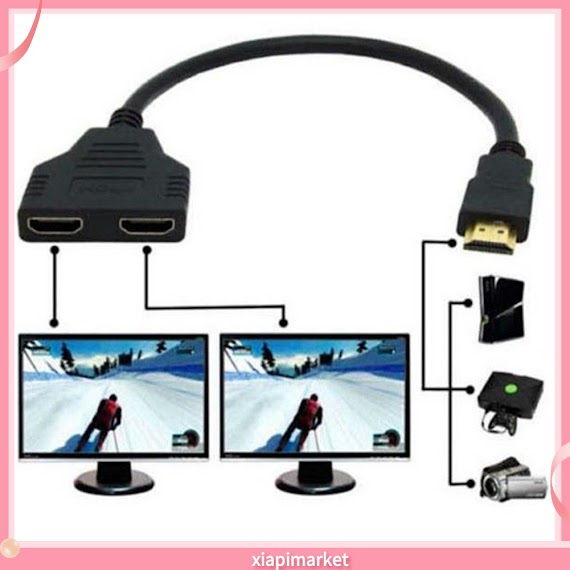 Dây Chuyển Đổi Chia 1 Ra 2 Cổng Hdmi 1080P