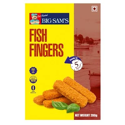 Big Sams Brdd Basa Fish Finger - 200 gm