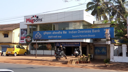 Indian Overseas Bank - Succorro Povorim Branch, 851, Mapusa - Panaji Rd, Maison Raithal, Opp. Volkswagen Showroom, Serula, Defence Colony, Porvorim, Aradi Socorro, Goa 403521, India, Financial_Institution, state GA