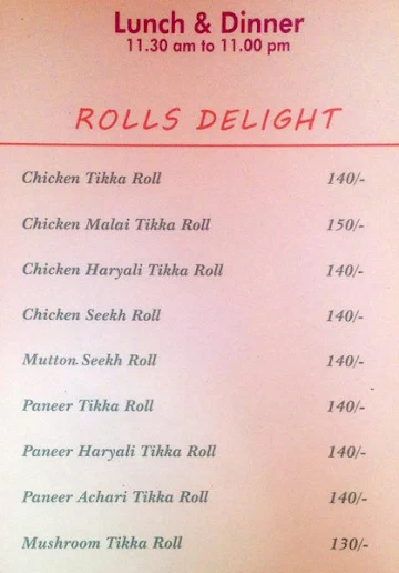 Delicacy Foods menu 