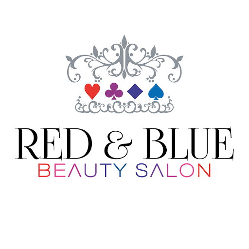 Red & Blue Salon logo