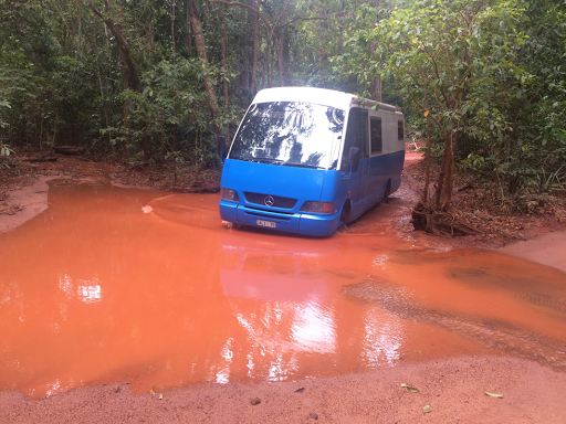 We crossed deeper water elsewhere on this trip, no worries. 