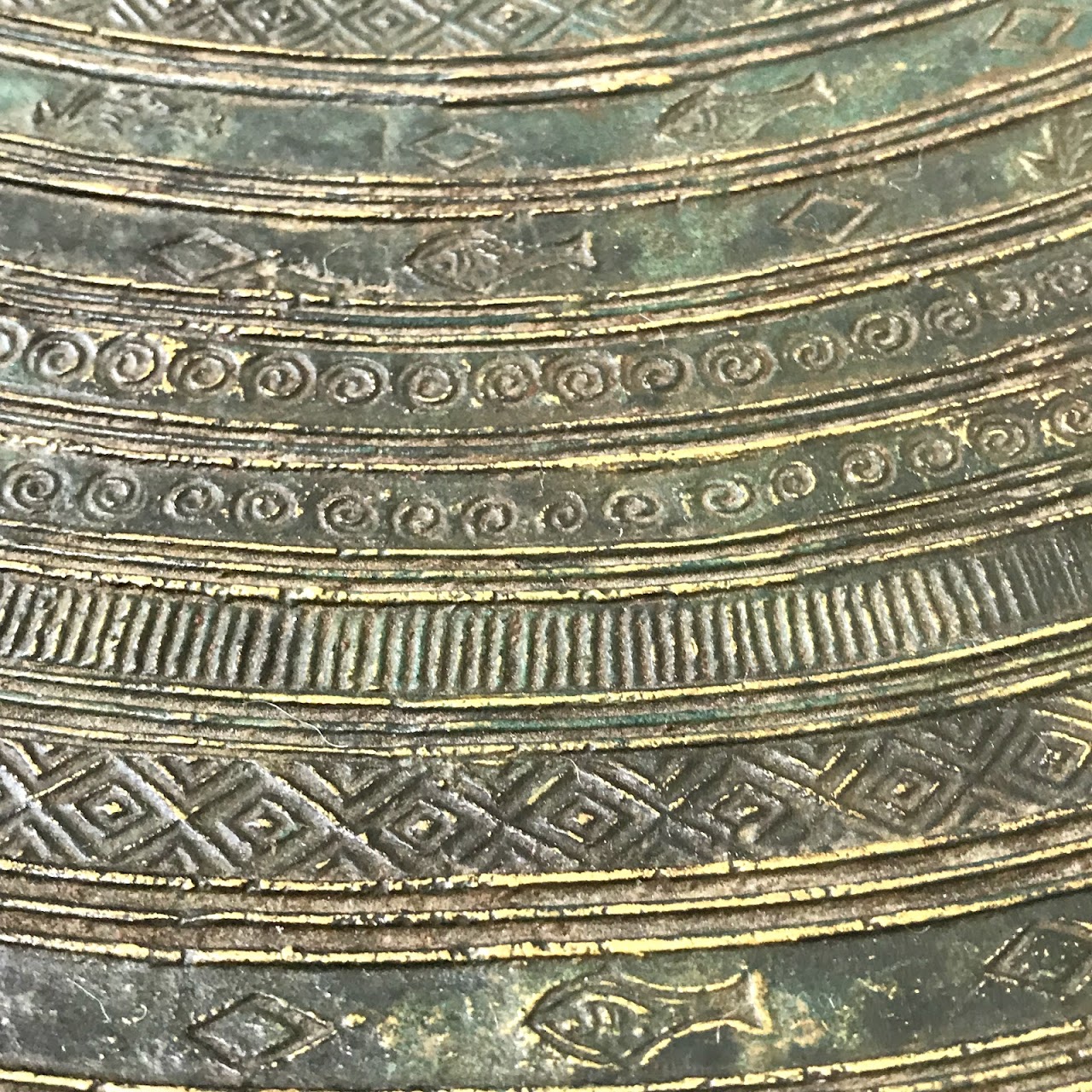 Thai Brass Rain Drum Table