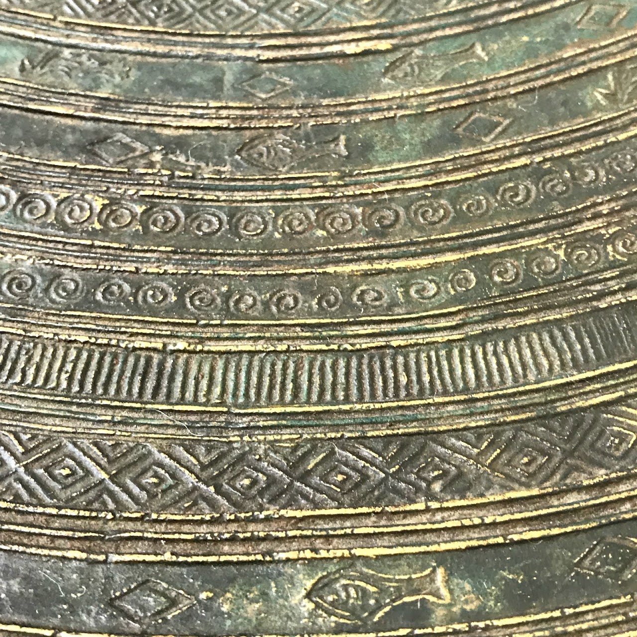 Thai Brass Rain Drum Table