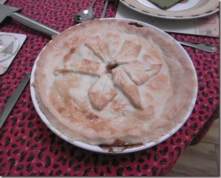 Christmas dinner pie