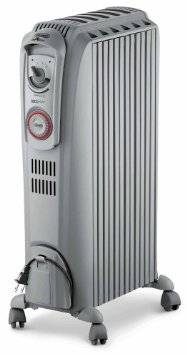  DeLonghi TRD0715T Safeheat 1500W Portable Oil-Filled Radiator with Vertical Thermal Tunnels