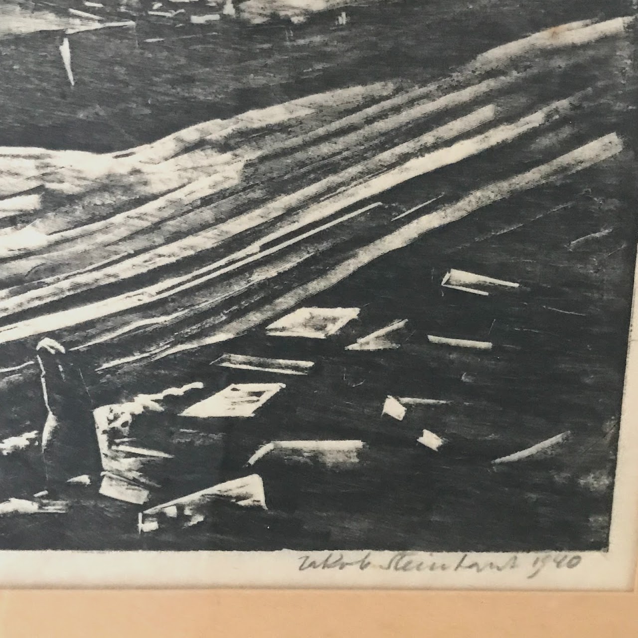 Jakob Steinhardt Signed Woodblock Print