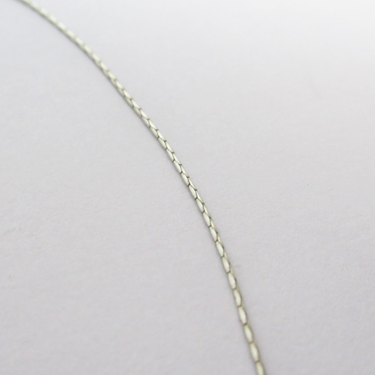 Sterling Silver  Sliding Bead Chain Necklace