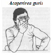 Gestul Mana acoperă gura