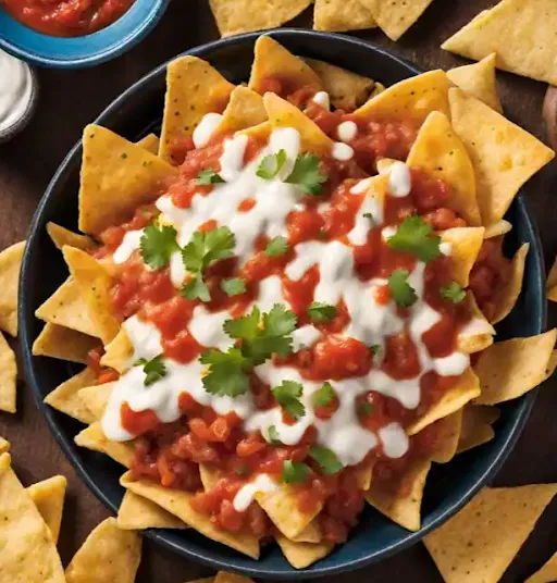 Jalapeno Nachos With Cheese And Salsa