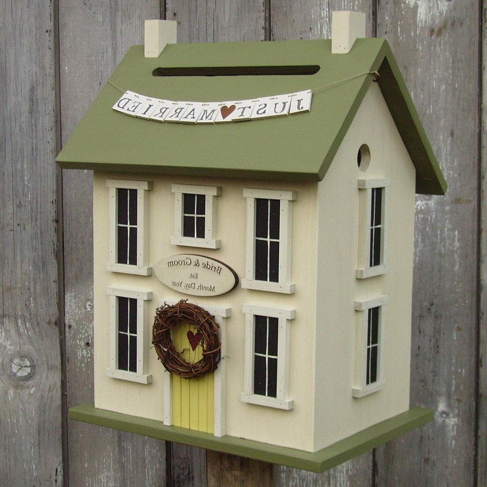 Original -Wedding Card Box Birdhouse Personalized - In-Stock