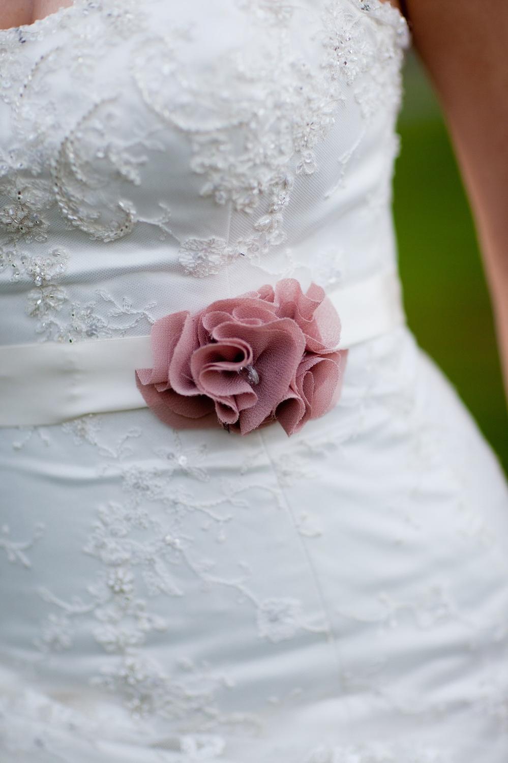 Floral Bridal Sash, Wedding