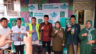 Serahkan Berkas Pendaftaran Cabup Ke Desk Pilkada PKB Pandeglang, Iing : Saya dan Teh Dewi Siap Memajukan Pandeglang