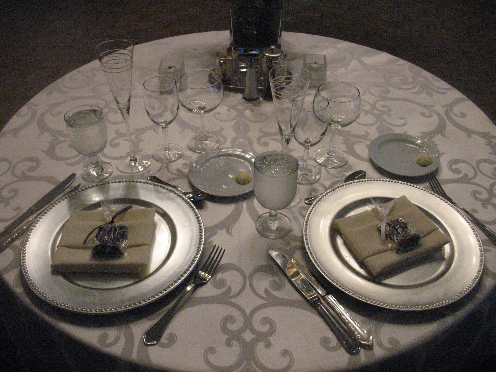 Classy table settings with