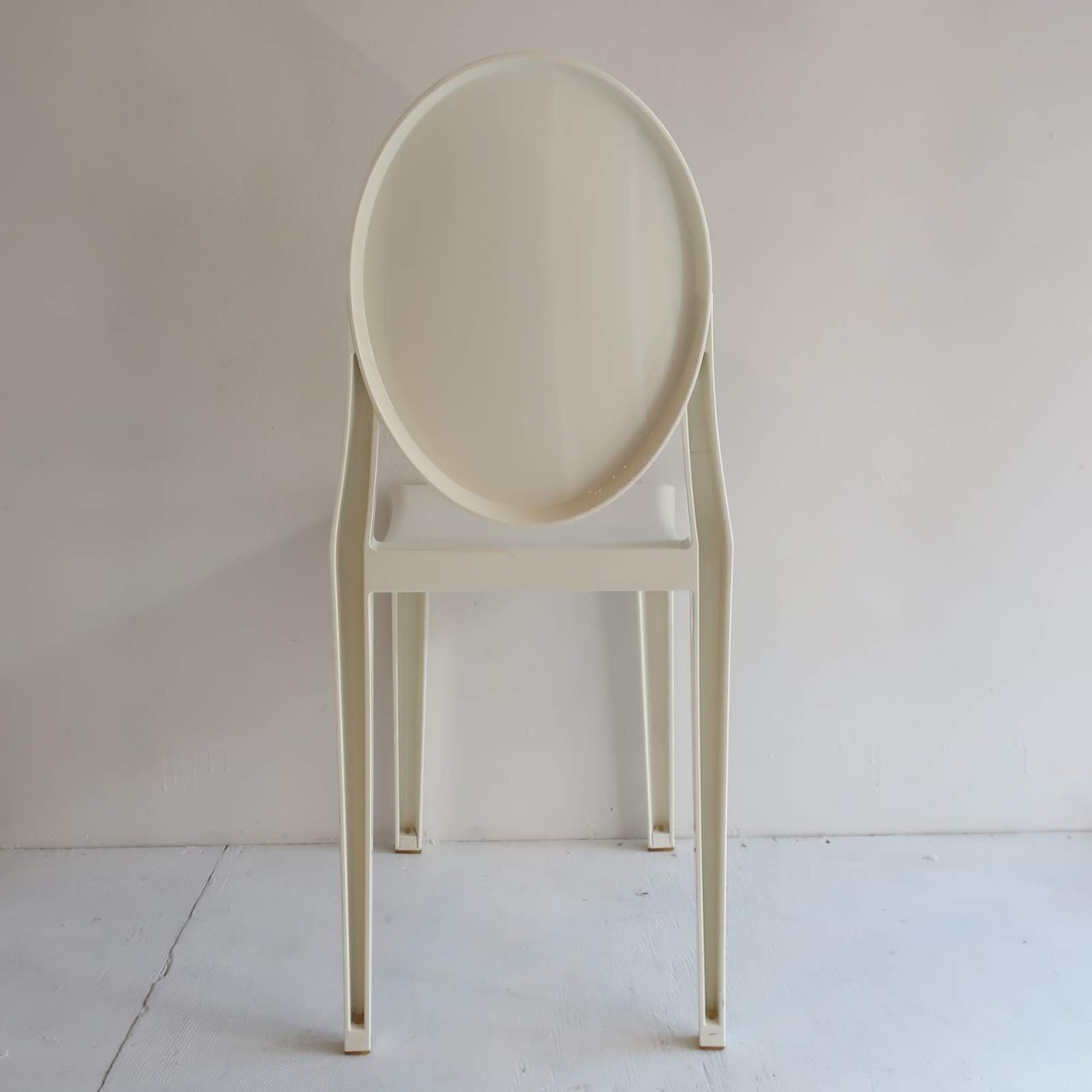 Kartell White Victoria Ghost Side Chair