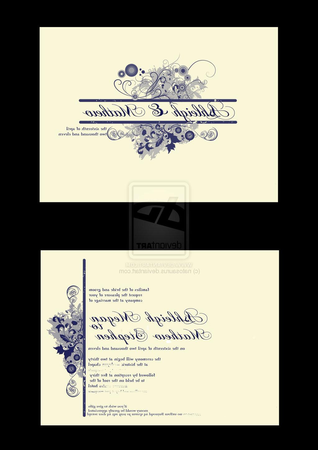 Wedding Invitations by  natosaurus on deviantART