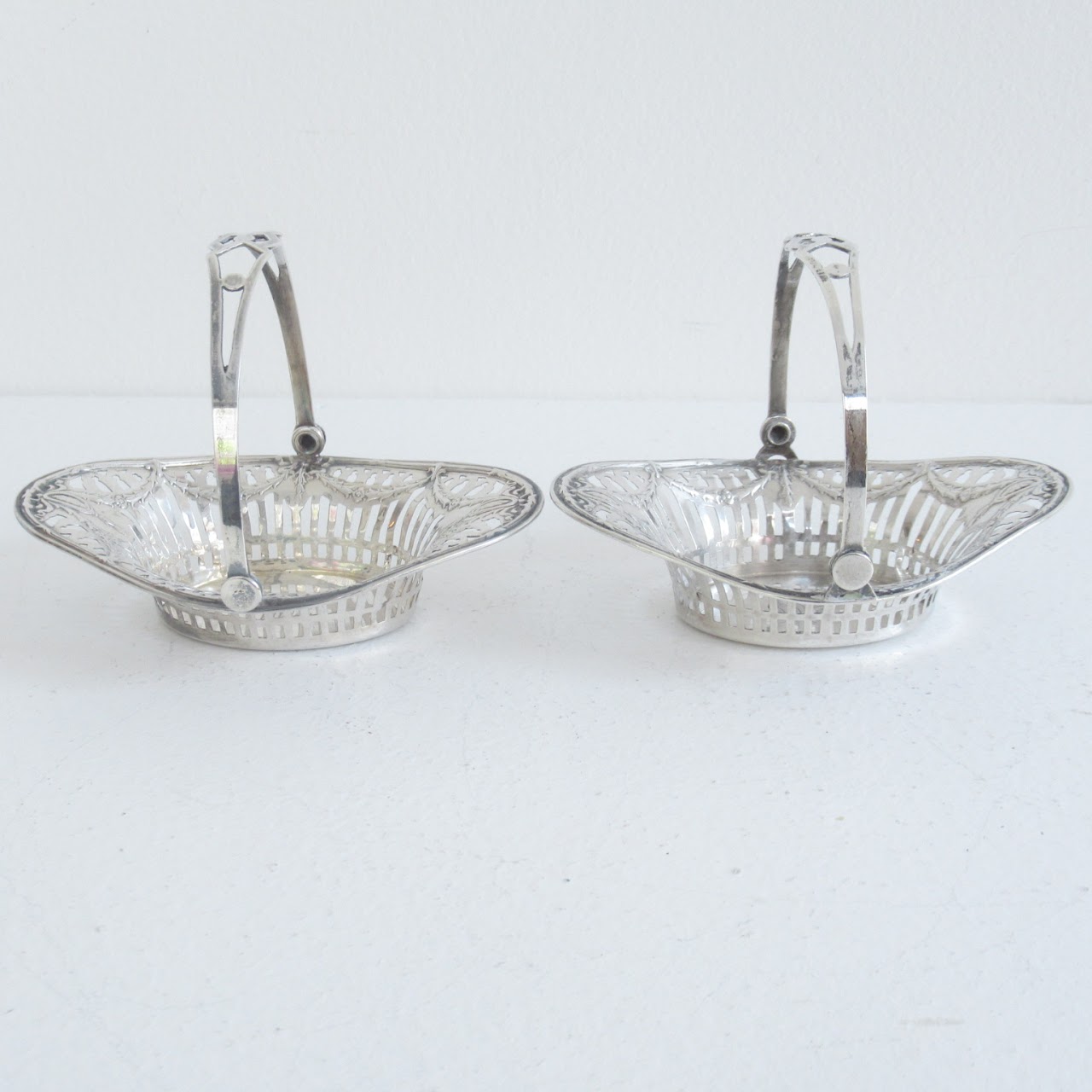 Sterling Silver Miniature Basket Set