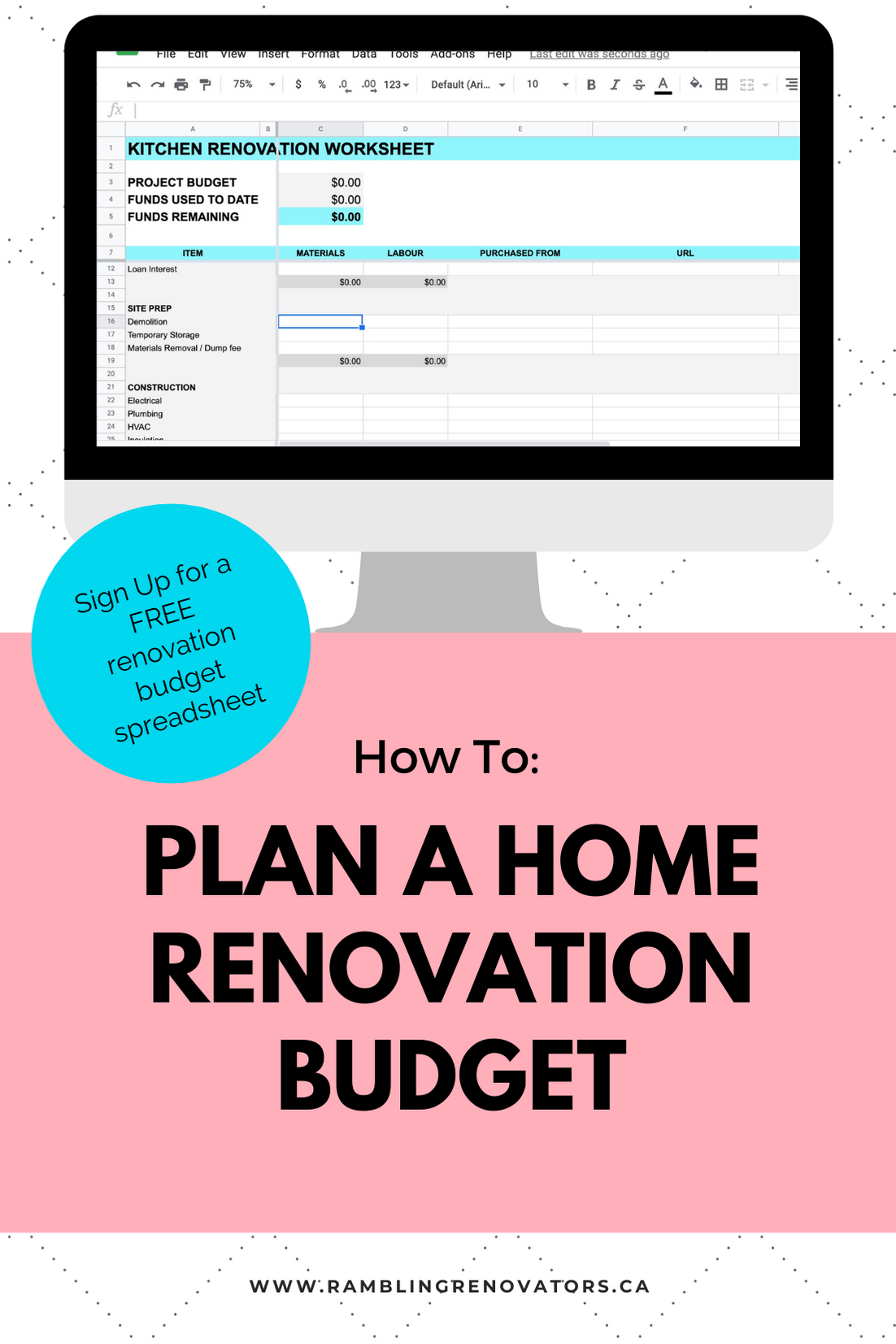 home renovation budget template, renovation template excel, free home renovation budget template