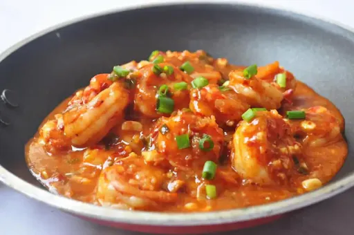 Prawn With Spicy Chilli And Herbs