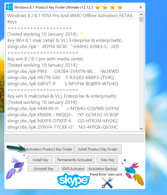 windows 8.1 pro retail key finder ultimate v13 10.1