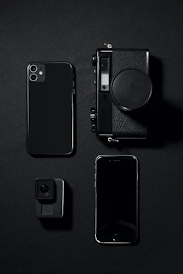 Black iPhone 11 with dual vertical camera aray