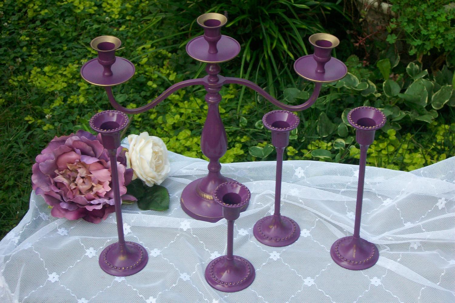 black and purple wedding