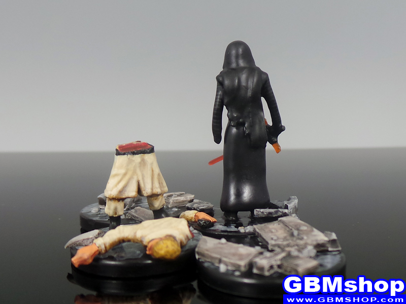 star wars miniature mini diorama Imperial Assault Kylo Ren vs Jedi Star Wars Miniatures Episode VII 7 The Force Awakens Custom Customize and Painting 