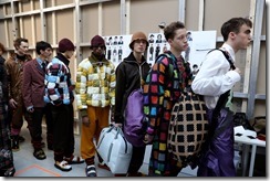 seen backstage ahead of the Marni show during Milan Men's Fashion Week Fall/Winter 2018/19 on January 13, 2018 in Milan, Italy.