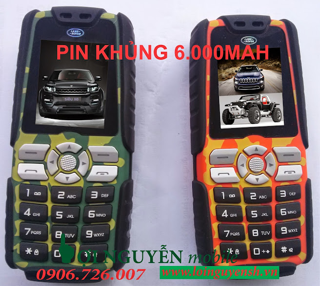 Điện thoại Land Rover A8+ sạc cho điện thoại khác pin khủng 6000 mAh,mới 100% A8%2B%2B4