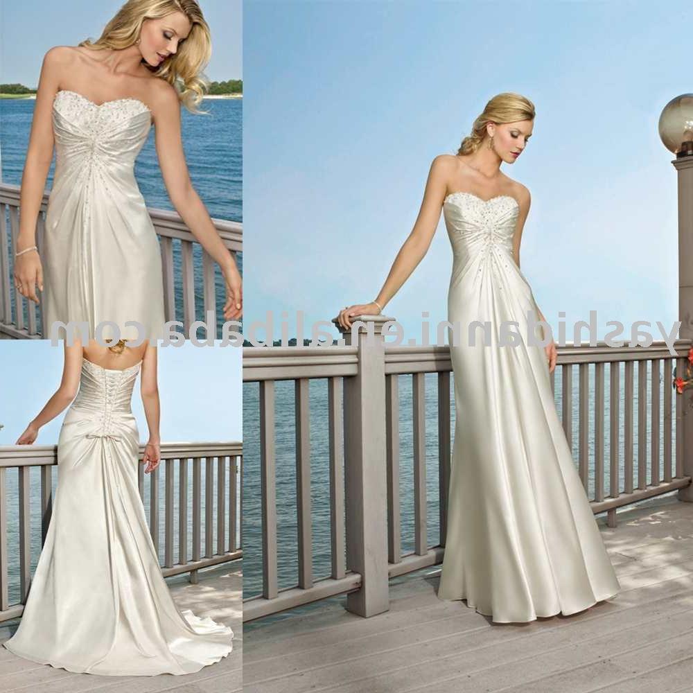 A-Line Satin beautiful wedding gown China  Mainland  