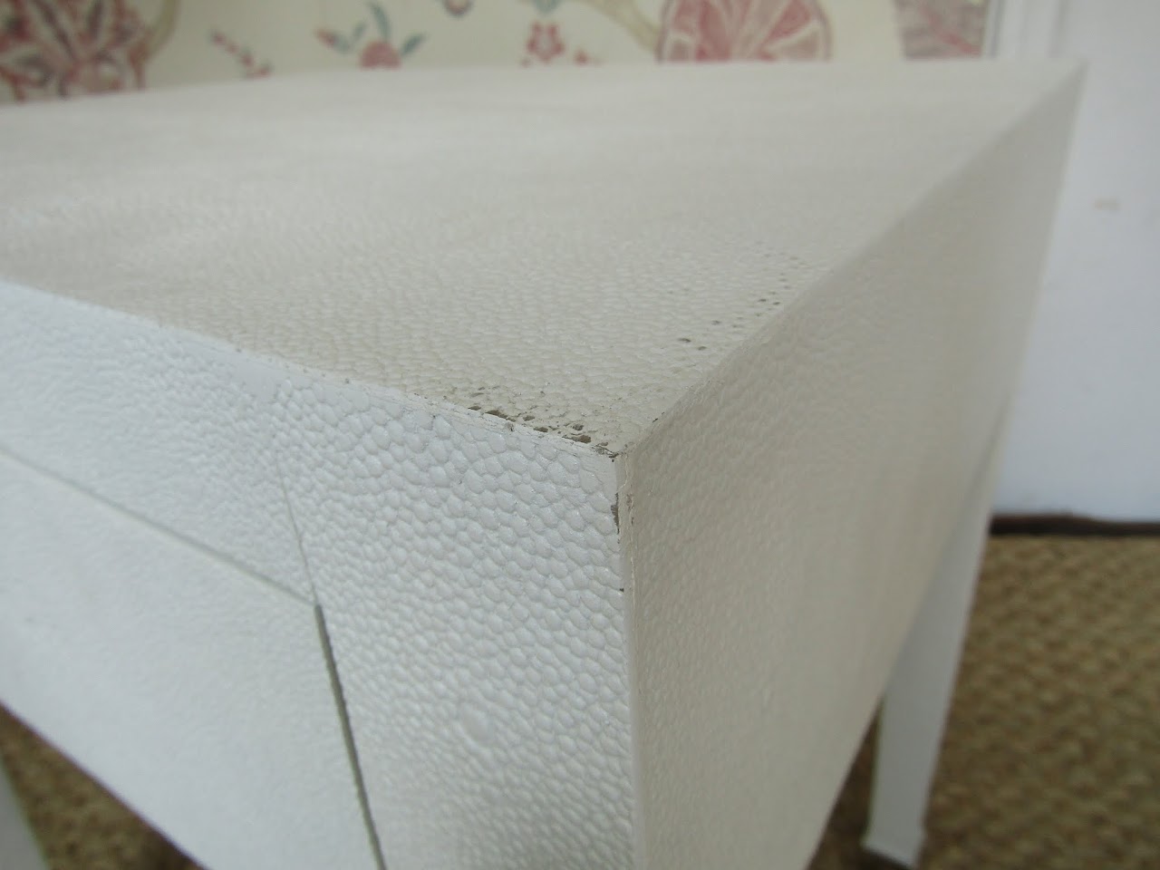 Faux Shagreen End Table