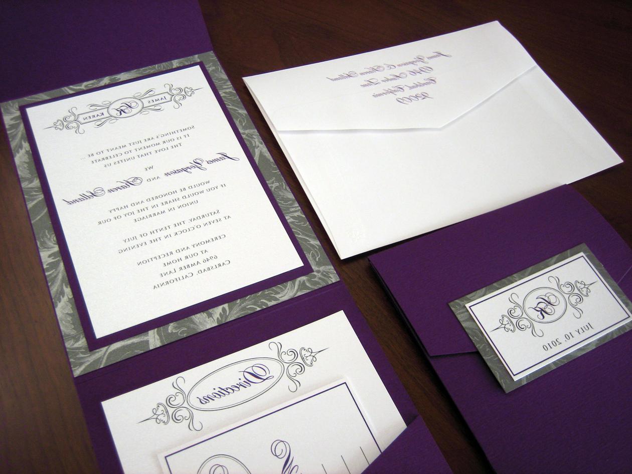 Silver And Purple Wedding Invitations 300x225 Purple Wedding Invitations