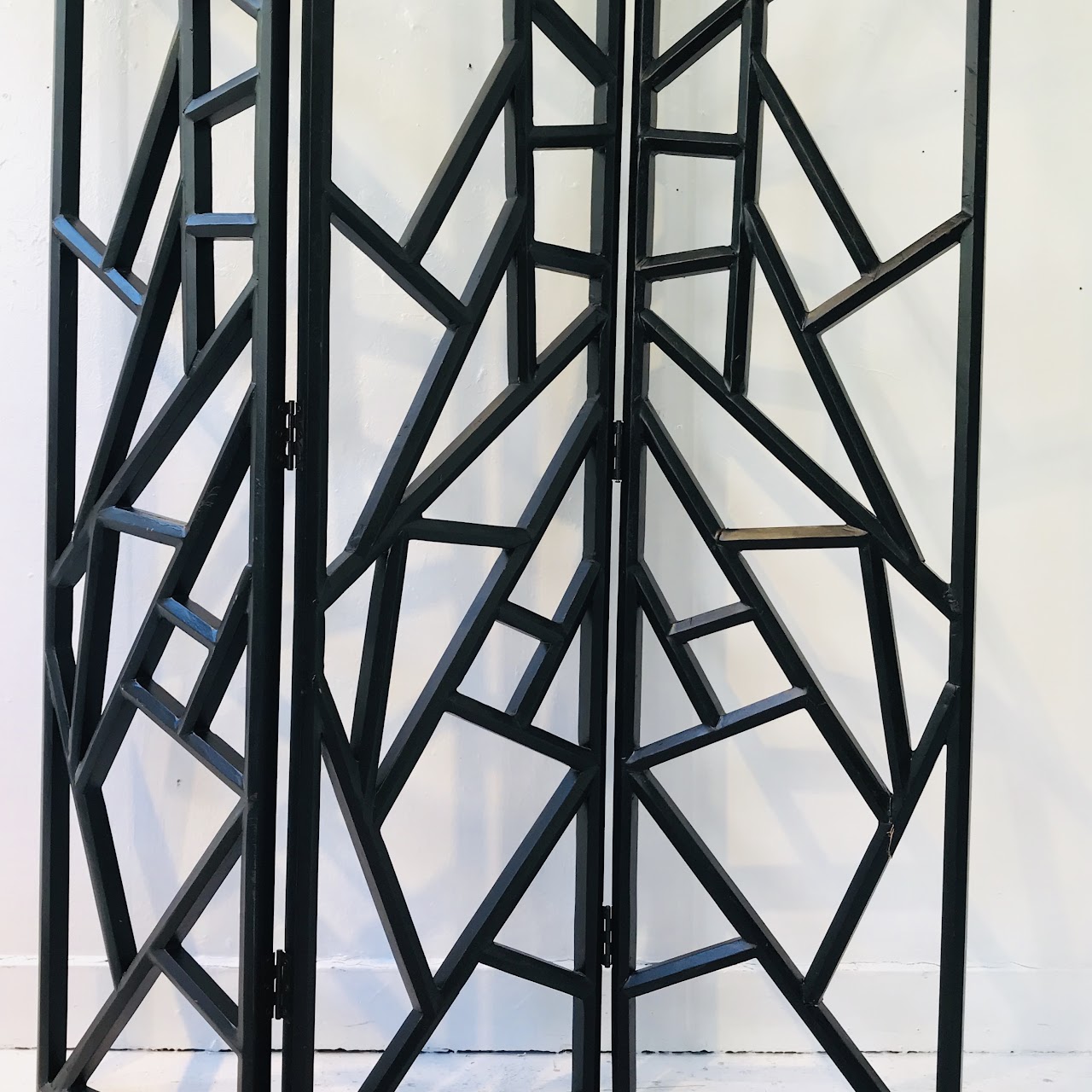 Modernist Lacquered Wood Screen