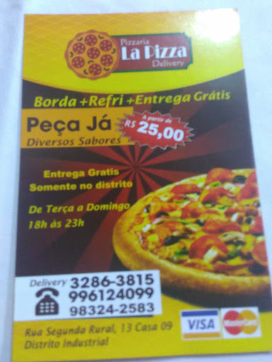 La Pizza, Av. Zacarias de Assunção, 1510 - Centro, Ananindeua - PA, 67030-180, Brasil, Pizaria, estado Pará