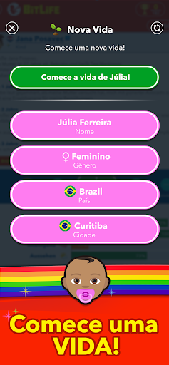 Screenshot BitLife BR - Simulação de vida