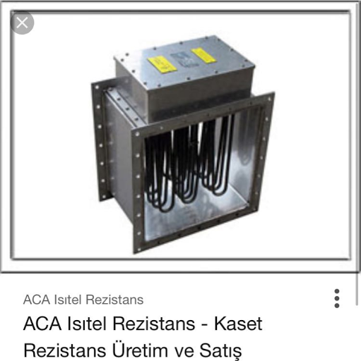 Aca ısıtel rezistans