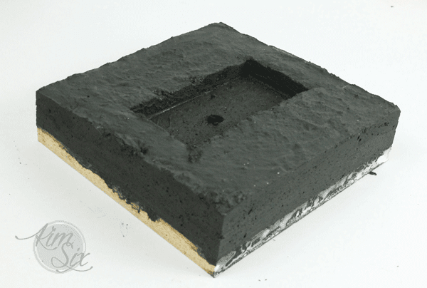 Making a square concrete clock